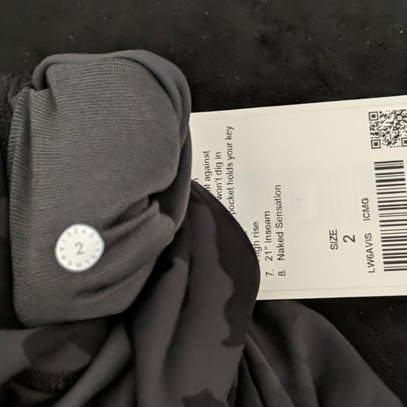 Lululemon Align Crop 21 Incognito Camo Multi Grey - Picture 8 of 8